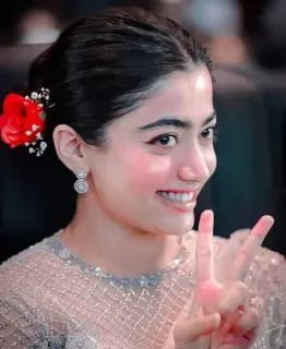 ✌️ femme, portrait, beauté, mode, célébrité, indienne, actrice telegram sticker