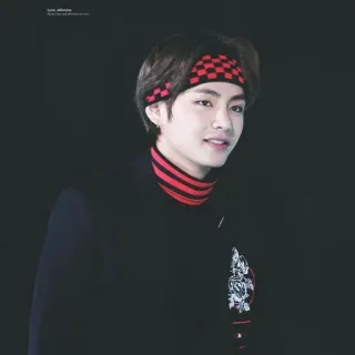 😉 Portrait, K-pop, Chanteur, Asiatique, V, Célébrité, Acteur telegram sticker