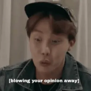 🌬 blowing your opinion away ความเห็น, ทัศนคติ, มีม telegram sticker