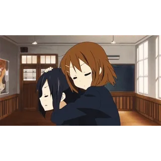 🫂 anime, cute, friendship, hugging telegram sticker