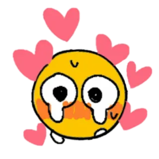 🥰 Emoji, Liebe, Herzen, Cartoon, Niedlich telegram sticker