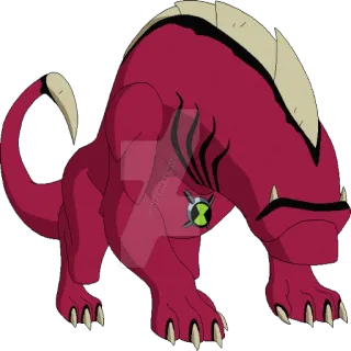 😗 Four Arms Ben 10 Бен 10, Мультфильм, Четыре руки, Инопланетянин, Персонаж, Анимация telegram sticker