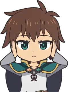 🙉 Kazuma Konosuba anime, konosuba, isekai, kazuma, character, sticker whatsapp sticker