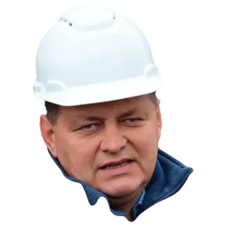 😬 kask ochronny, budowa, bezpieczeństwo, mężczyzna, robotnik, inżynier telegram sticker