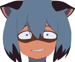 😨 anime, cartone animato, faccia, espressione, sticker telegram sticker