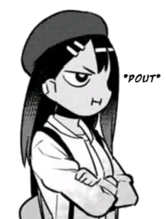 ◾️ *POUT* Anime, Manga, Schmollen, Süß, Mädchen, Ausdruck, Cartoon telegram sticker
