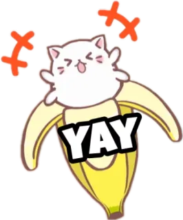 Bananya stickers by @dekurii telegram stickers