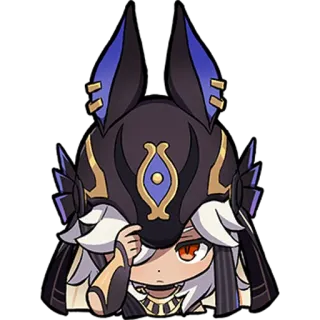 😎 Cyno Anime, Manga, Chibi, Cyno, Genshin Impact whatsapp sticker