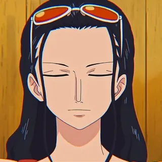 📚 Nico Robin One Piece Nico Robin, One Piece, anime, manga, character, woman whatsapp sticker