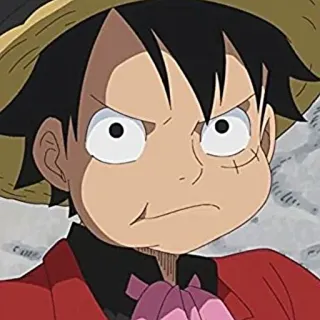 🔥 Monkey D. Luffy One Piece monkey d luffy, one piece, anime, mangá, chapéu de palha telegram sticker