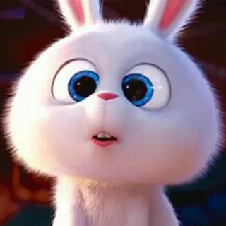 😯 Snowball The Secret Life of Pets ウサギ, うさぎ, 動物, かわいい, アニメ, スノーボール, ペット telegram sticker