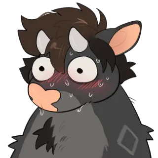😳 furry cow telegram sticker