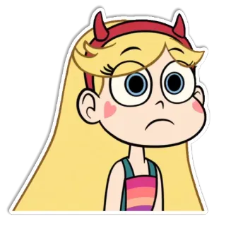 😕 Star Butterfly Star vs. the Forces of Evil การ์ตูน, อนิเมชั่น, ตัวละคร, สตาร์ บัตเตอร์ฟลาย, รายการทีวี telegram sticker