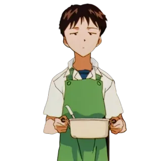 😐 Shinji Ikari Neon Genesis Evangelion Anime, Cuisine, Evangelion, Triste, Personnage, Télé telegram sticker