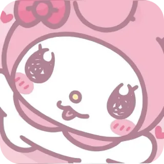 ❤ My Melody My Melody, Sanrio, lindo, kawaii, dibujos animados, personaje telegram sticker