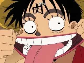 🖤 Monkey D. Luffy One Piece meat Anime, Cartoon, One Piece, Ruffy, Fleisch telegram sticker