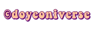 🥰 ©doyeoniverse doyeoniverse, авторское право, текст, наклейка whatsapp sticker