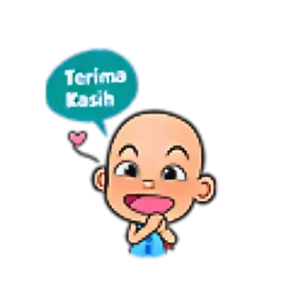 😘 Terima Kasih merci, dessin animé, mignon, expression, gratitude telegram sticker