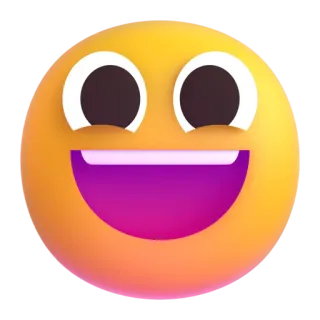 😀 อิโมจิ, ยิ้ม, มีความสุข, หน้า, หัวเราะ telegram sticker