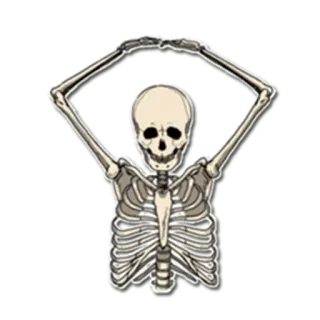 Skeleton Bob / By OsmerOmar telegram stickers