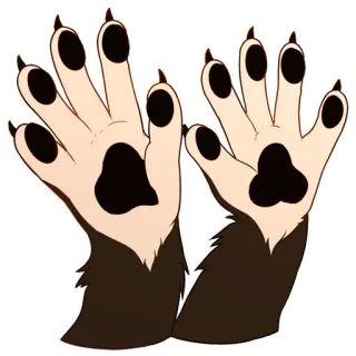 🐾 binatang, cakar, berbulu, gambar, kaki telegram sticker