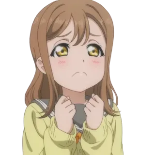 😩 anime, cartoon, character, girl, cute, sad telegram sticker