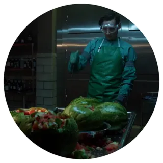 🍉 насилие, нож, операция, хирург, арбуз, преступление, кровь telegram sticker