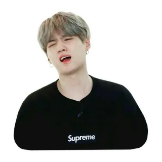🙄 Supreme kpop, min yoongi, suga, bts telegram sticker