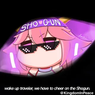 🧬 SHO GUN
wake up traveler, we have to cheer on the Shogun.
@KingdomlnPeace Anime, Shogun, Viaggiatore, Fanart, Regno, Pace telegram sticker