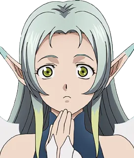 😶 anime, elfo, personaggio, fantasy whatsapp sticker