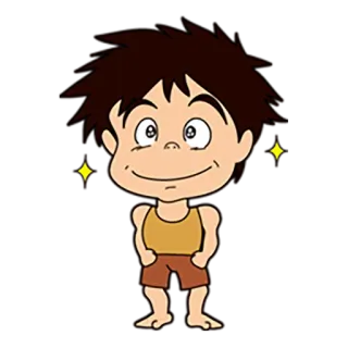 😊 Cartoon, Junge, Anime, Kind, Figur, Fröhlich telegram sticker