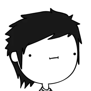 😐 Desenho animado, Avatar, Pessoa, Simples, Minimalista, Emo telegram sticker