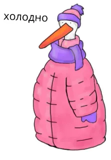 🥶 холодно 추운, 겨울, 새, 목도리, 모자, 코트 telegram sticker