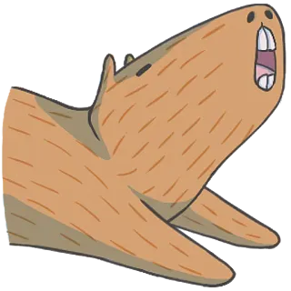 😴 capybara, animal, rodent, cute telegram sticker