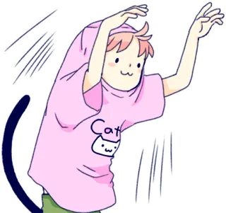 😗 Cat gato, camiseta, fofo, animal, kawaii, amante de gatos telegram sticker
