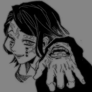 🖤 Enmu Demon Slayer anime, demon, demon slayer, enmu, manga, horror, monster, scary whatsapp sticker