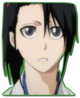 😧 Rukia Kuchiki Bleach Anime, Mangá, Rukia Kuchiki, Bleach, Personagem, Retrato whatsapp sticker