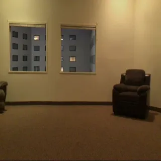 👁 room, windows, building, armchair, interior, carpet telegram sticker