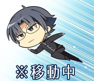 🏃‍♀️ ※移動中 Аниме, Чиби, Бег, Очки, Манга, Японский whatsapp sticker