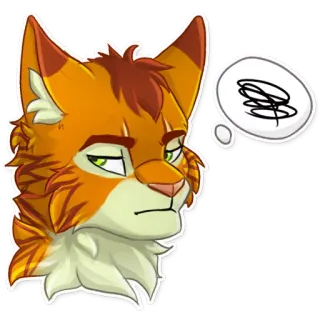 😣 chat, dessin animé, autocollant, confus, poilu whatsapp sticker