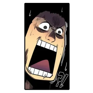 🤯 Quadrinhos, Surpresa, Choque, Expressão, Desenho animado telegram sticker