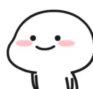 ✨ fofo, personagem, bolha, kawaii, amigável, simples, minimalista telegram sticker