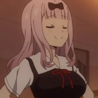 😌 Chika Fujiwara Kaguya-sama: Love Is War anime, girl, chika fujiwara, kaguya-sama, love is war, cute whatsapp sticker