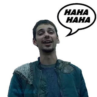 🤣 HAHA HAHA Meme, Risa, Bocadillo, Hombre, Jaja telegram sticker