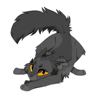 😐 Katze, Tier, süß, graue Katze, verspielt, Haustier telegram sticker