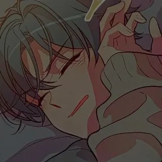 💨 phong cách anime, ngủ, manga, hoạt hình, dễ thương, thư giãn, yên bình whatsapp sticker