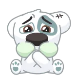 🤢 Hoạt hình, Chó, Buồn, Dễ thương, Động vật, Cảm xúc whatsapp sticker