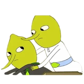 😏 Lemongrab Adventure Time lemongrab, adventure time, cartoon, characters, yellow, unacceptable telegram sticker