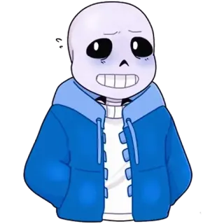 😅 Sans Undertale Санс, Undertale, Видеоигра, Скелет, Мультфильм, Персонаж telegram sticker