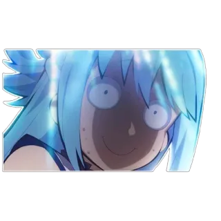😵 Aqua Konosuba Anime, Sticker, Divertido, Personaje, Konosuba, Aqua whatsapp sticker